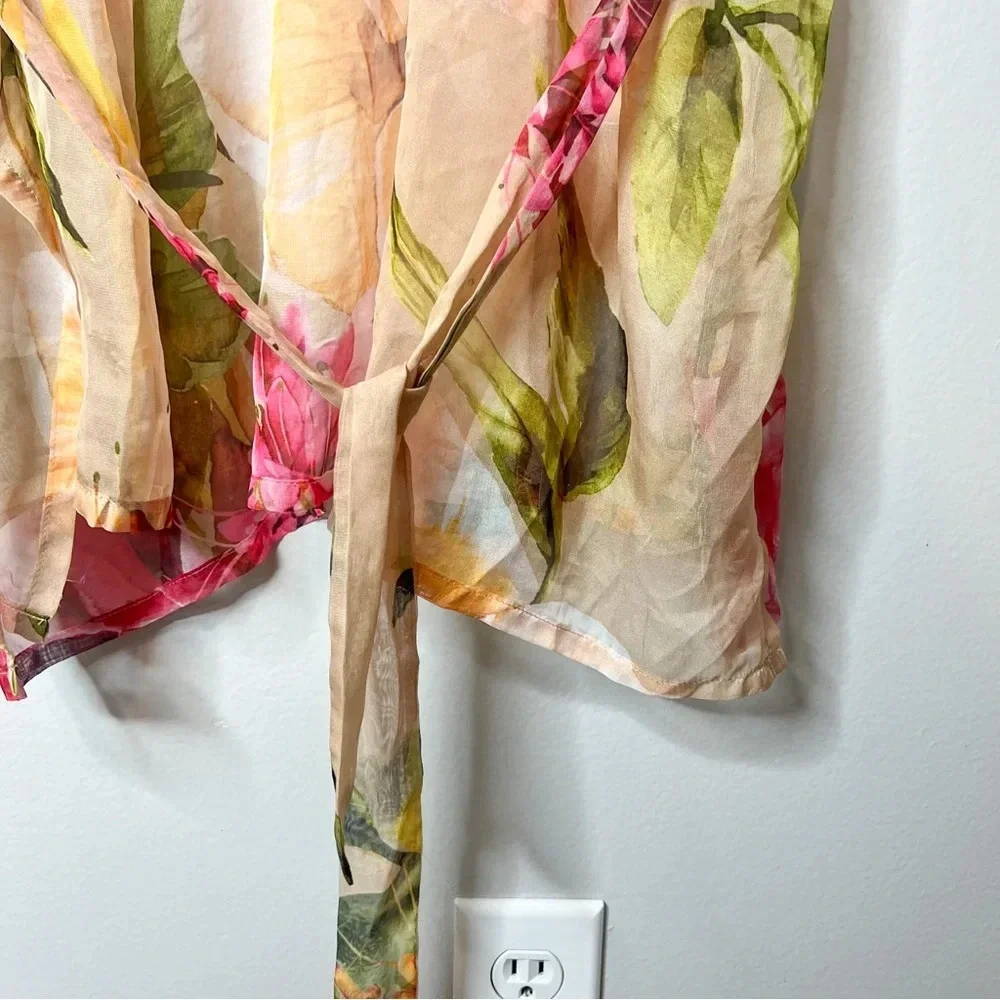Samantha Chang Lifestyle Printed Short Kimono